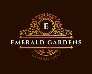 Luxury Garden Crest logo design