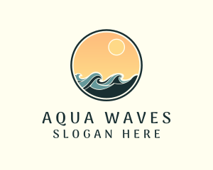 Resort Waves Beach logo design