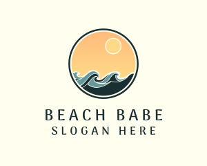 Resort Waves Beach logo design