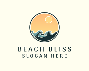 Resort Waves Beach logo design