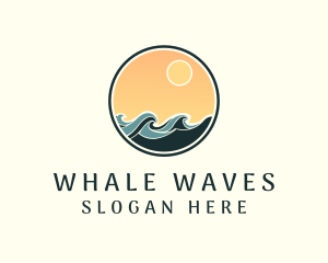 Resort Waves Beach logo design