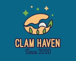 Clam - Ocean Seashell Pearl logo design