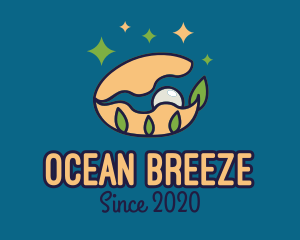 Ocean Seashell Pearl logo design