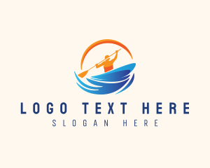 Rowing - Boat Rowing Water Sport logo design