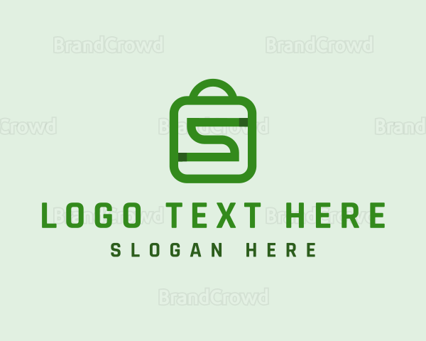 Shopping Bag Letter S Logo