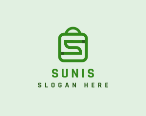 Shopping Bag Letter S  logo design