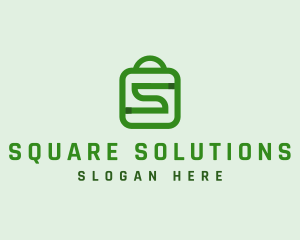 Shopping Bag Letter S  logo design