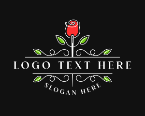 Handicraft - Needle Flower Boutique logo design