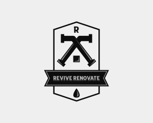 Pipe Plumbing Renovation logo design