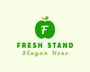 Stand - Fresh Apple Fruit logo design