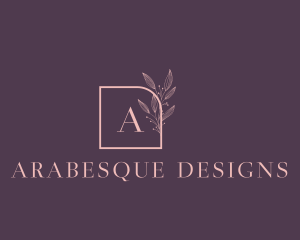 Floral Feminine Cosmetics Boutique logo design