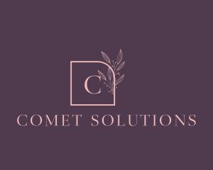 Floral Feminine Cosmetics Boutique logo design