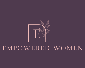 Floral Feminine Cosmetics Boutique logo design