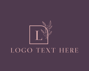 Brand - Floral Feminine Cosmetics Boutique logo design