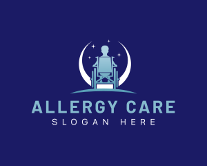 Wheelchair Disability Care logo design