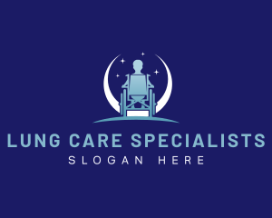 Wheelchair Disability Care logo design