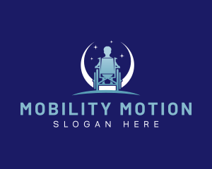 Wheelchair Disability Care logo design