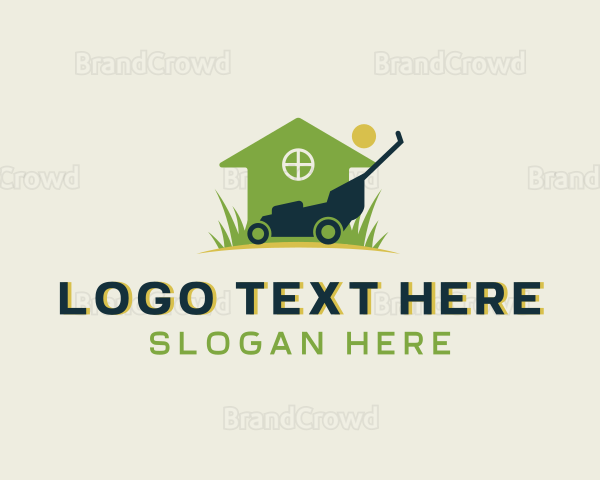 Lawn Mower Gardener Logo