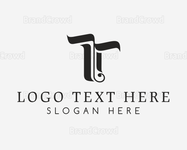 Gothic Calligraphy Tattoo Logo