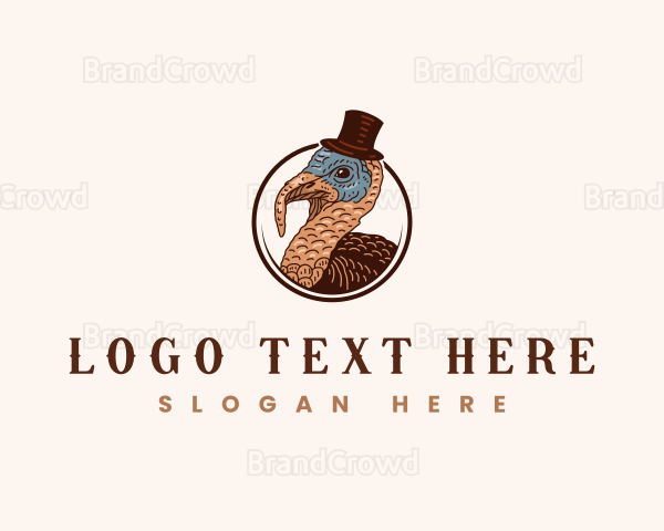 Thanksgiving Turkey Hat Logo