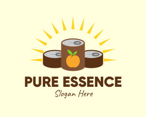 Ingredient - Sunrise Canned Peach logo design
