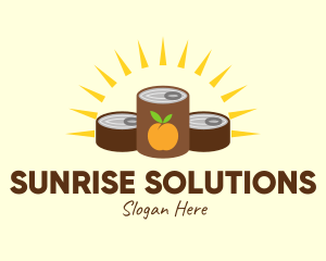 Sunrise - Sunrise Canned Peach logo design