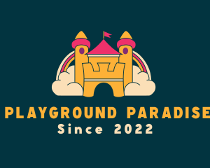 Castle Bounce Playground logo design