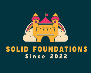 Theme Park - Castle Bounce Playground logo design