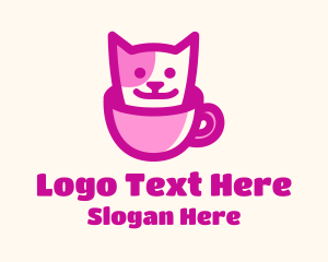 Pet Store - Pet Cat Cafe logo design