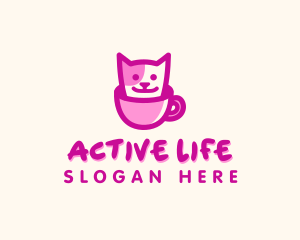 Pet Cat Cafe Logo