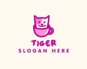 Pet Cat Cafe Logo