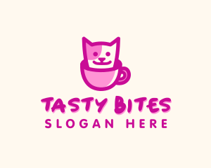 Pet Cat Cafe logo design