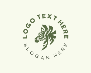 Zoo - Wild Zebra Safari logo design