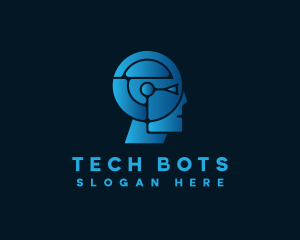 Robotic - Robotic Head Tech logo design