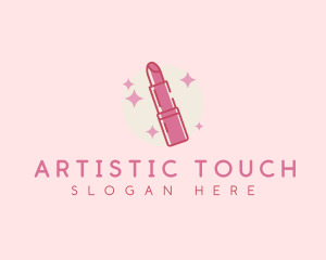 Makeup Lipstick Glamour logo design