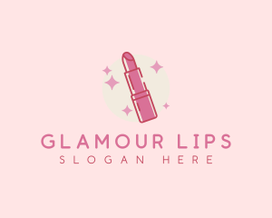 Makeup Lipstick Glamour logo design