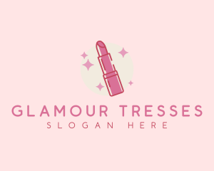 Makeup Lipstick Glamour logo design