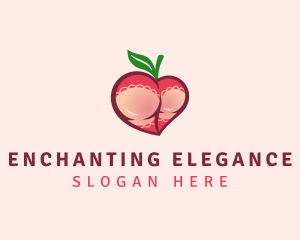 Alluring - Sexy Naughty Peach logo design