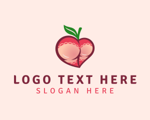 Provocative - Sexy Naughty Peach logo design