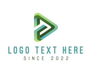 Video - Green Media Play logo design