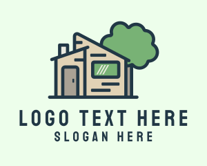 Leasing - Tiny House Apartment logo design