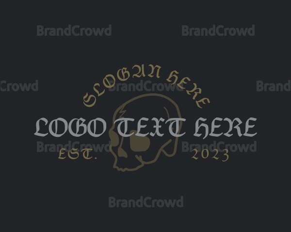 Gothic Skull Business Logo