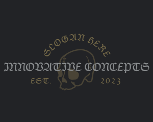 Unique - Gothic Skull Business logo design
