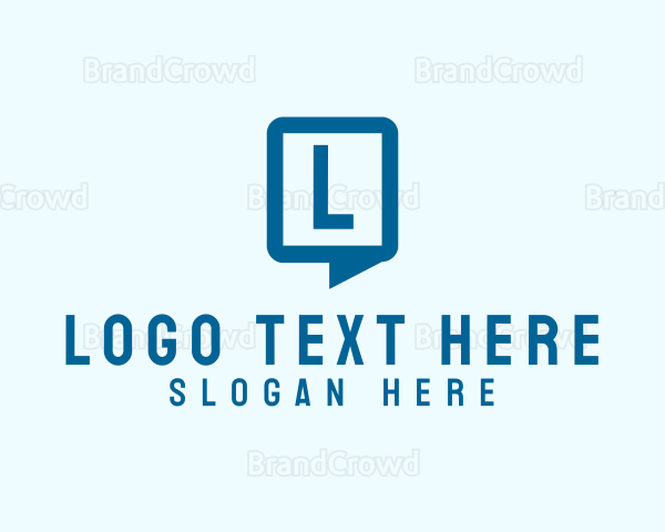 Mobile Chat Box Logo