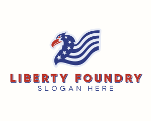 Patriotic - Patriotic Stars Eagle logo design