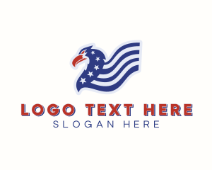 Patriotic - Patriotic Stars Eagle logo design