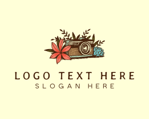Blogging - Flower Camera Photography logo design