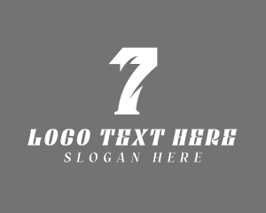 Slash Number 7 logo design