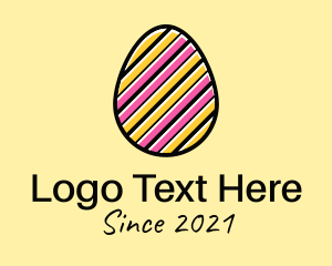 Stripes - Interior Renovation Egg logo design