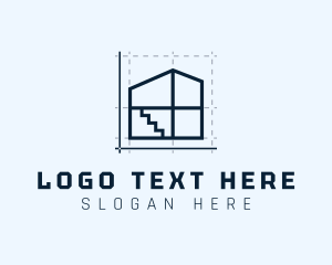 Floor Plan - House Draft Architecture logo design